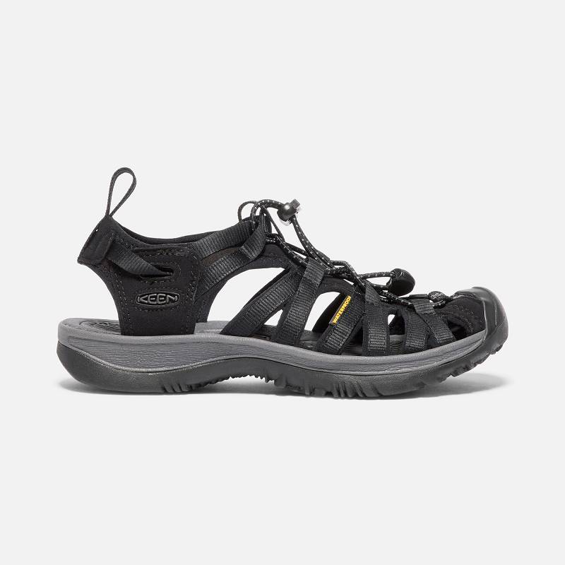 Keen Whisper Trekkingsandalen Damen DE-53986 Black/Magnet - Keen Damenschuhe Schwarz